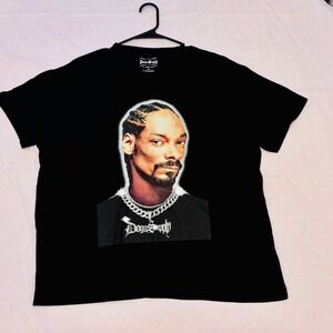Dogg Supply By SNOOP DOGG Mens Short Sleeve Rap T Shirt Sz Large Black Hip Hop